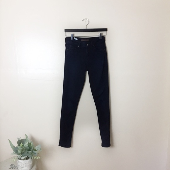 [Joe's Jeans] Dark Blue Mid Rise Skinny Leg Jeans - Picture 1 of 10